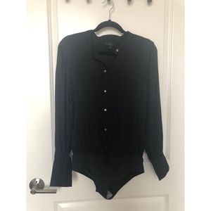 JCrew Stretch Tailored Perfect Silk Bodysuit